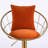 Swivel Upholstered Adjustable Height Counter Stool with Metal Frame-1216077472