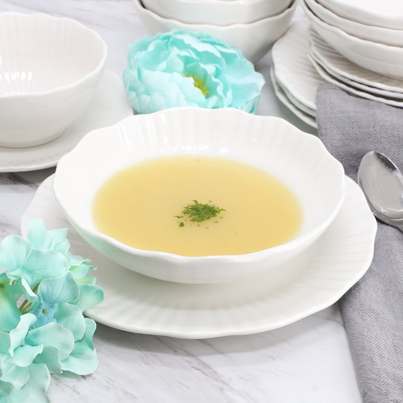  Service de table en porcelaine 16 pièces Luster