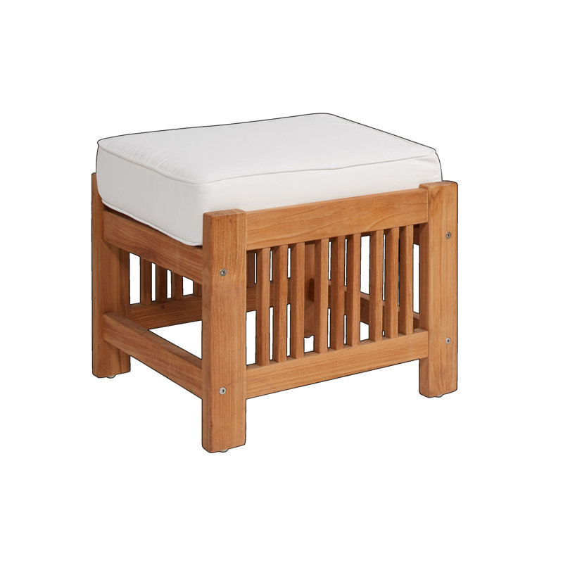 Soleil Patio Chair and Ottoman with Sunbrella Cushions