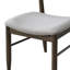 Ensemble de salle à manger 5 pièces avec table en bois d'hévéa et 4 chaises à dossier courbé