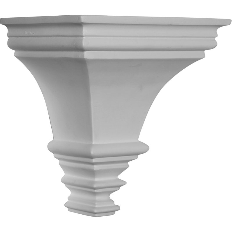 Primed White Polyurethane Traditional Sconce Corbel