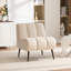 Fauteuil d'appoint rembourré capitonné sans accoudoirs-310130694