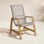 Chaise de patio en teck Demetri