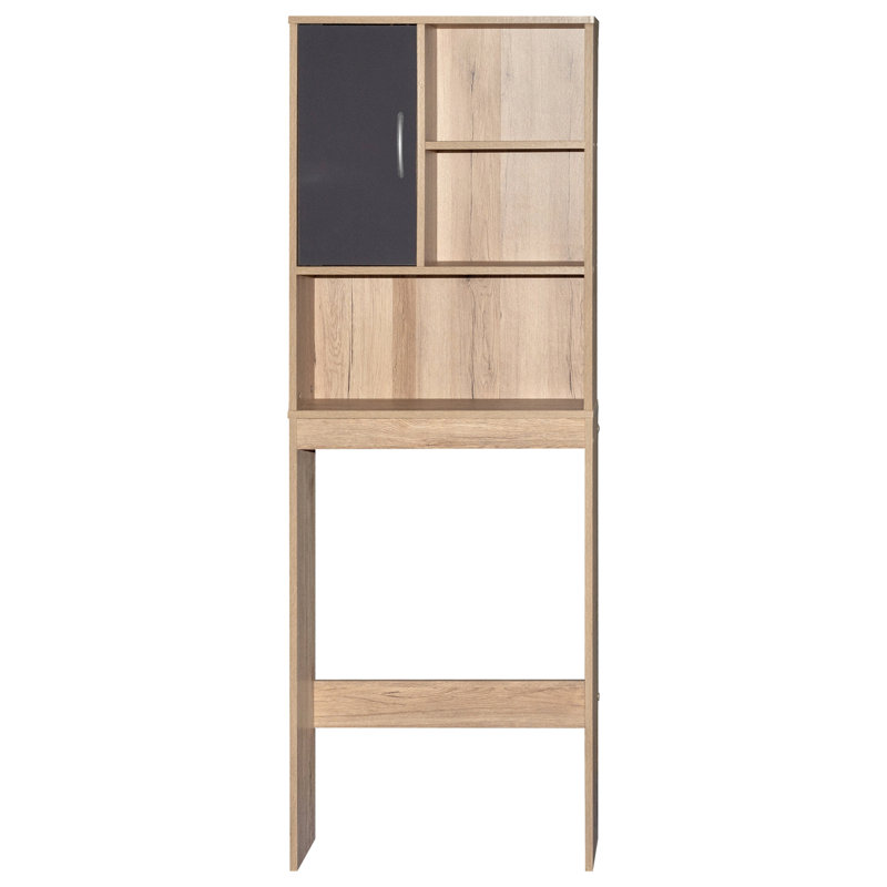 Over The Toilet Storage, Natural Oak/Dark Gray