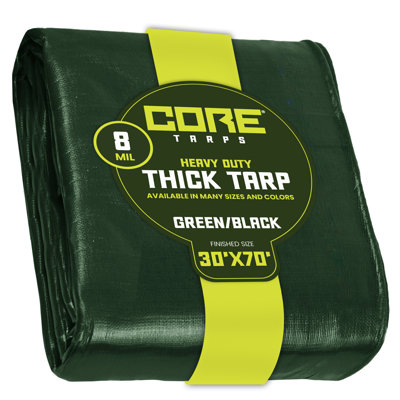 8 Mil Heavy Duty Polyethylene Tarp, Waterproof, UV Resistant