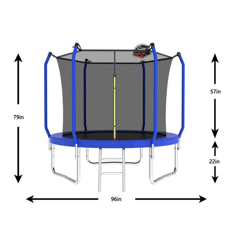 Trampoline pour enfants_22,05X96,06X96,06
