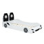 Lit plateforme de voiture de course simple équipé de DEL avec centre de table confortable et confortable en blanc, sécuritaire et élégant-631172175