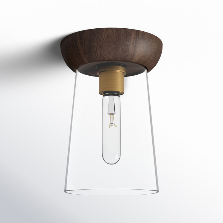 Tabitha Single Light Glass Flush Mount
