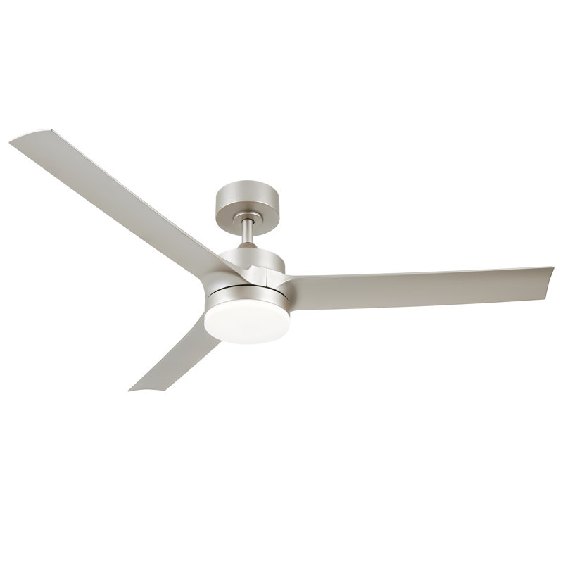 Brend 52'' Ceiling Fan with LED Lights, Silver