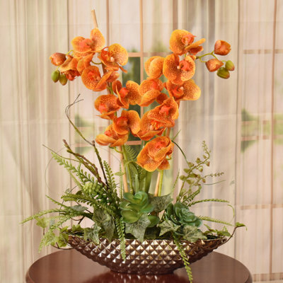 Faux Silk Orchid Arrangement