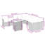 Ensemble de canapé modulaire en rotin PE 11 pièces Vidaxl