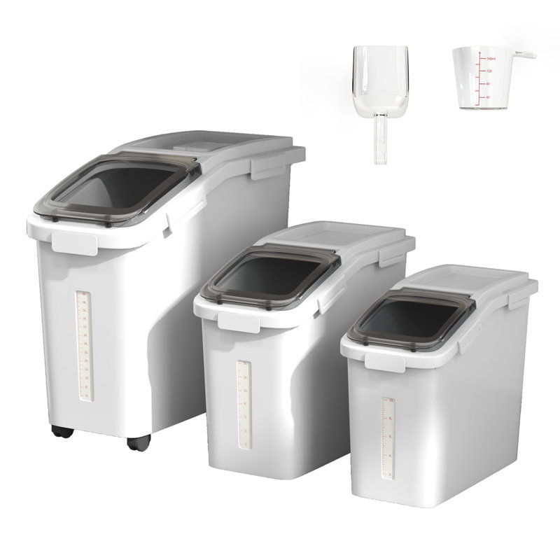 Contenants pour aliments 11,4 + 5,8 + 3,4 gallons