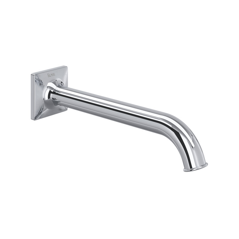 Apothecary Wall Mount Tub Spout, Polished Chrome