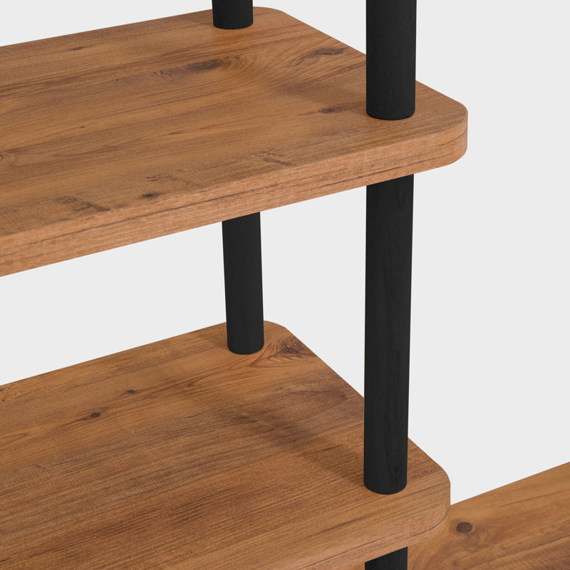 Bibliothèque en bois massif Hunsicker H 54,1 "x l 47,2"