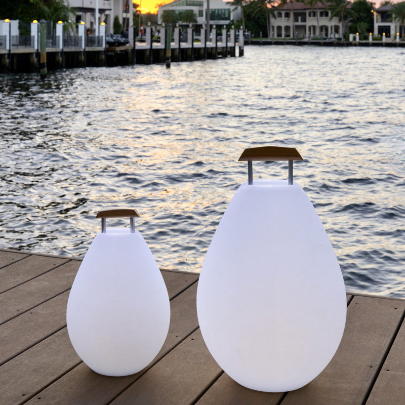 Vessel LED Outdoor Table Lamp, 10.6" H x 8.2" W x 8.2" D