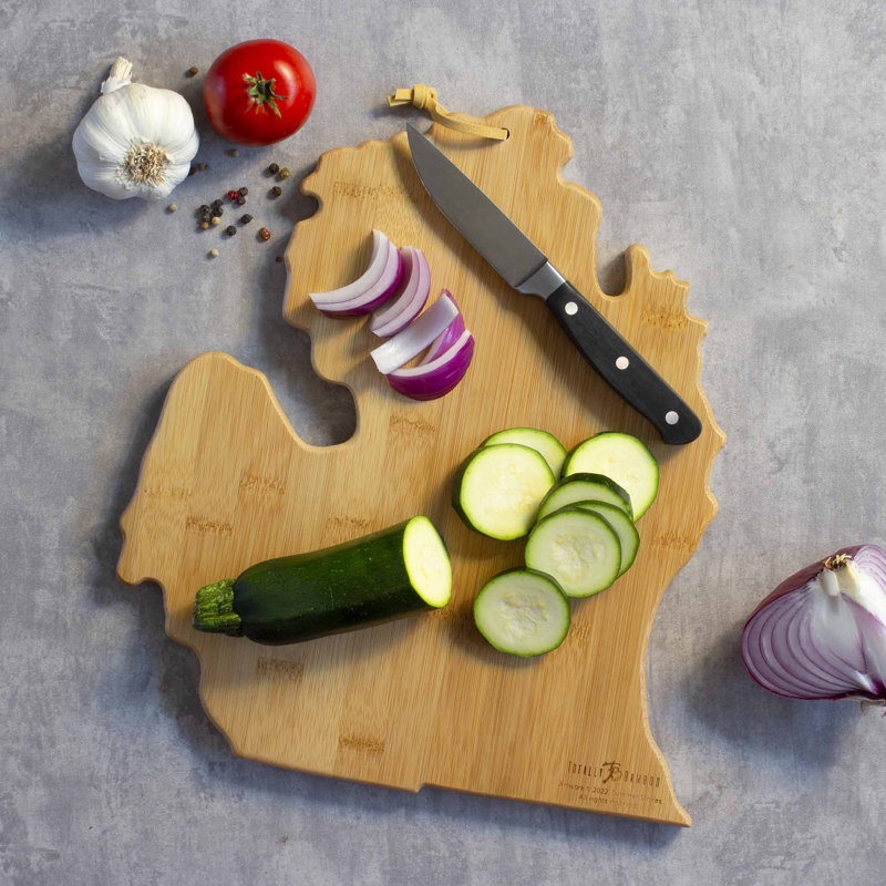 Michigan (Mitten) Cutting & Serving Board with Artwork by Summer Stokes
