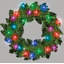 Faux Lighted PVC 21.65cm Christmas Wreath-900910377