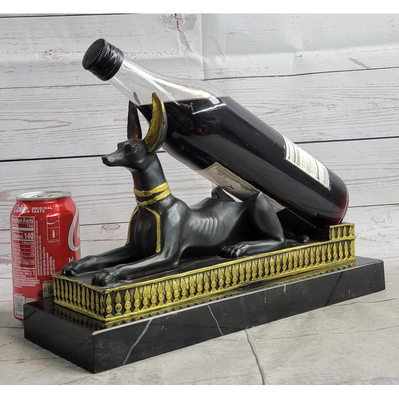 Sculpture buste égyptien égyptien Anubis sur socle