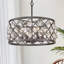 Lustre tambour moderne à 4 lumières avec cristal rond Fanourios-546283719