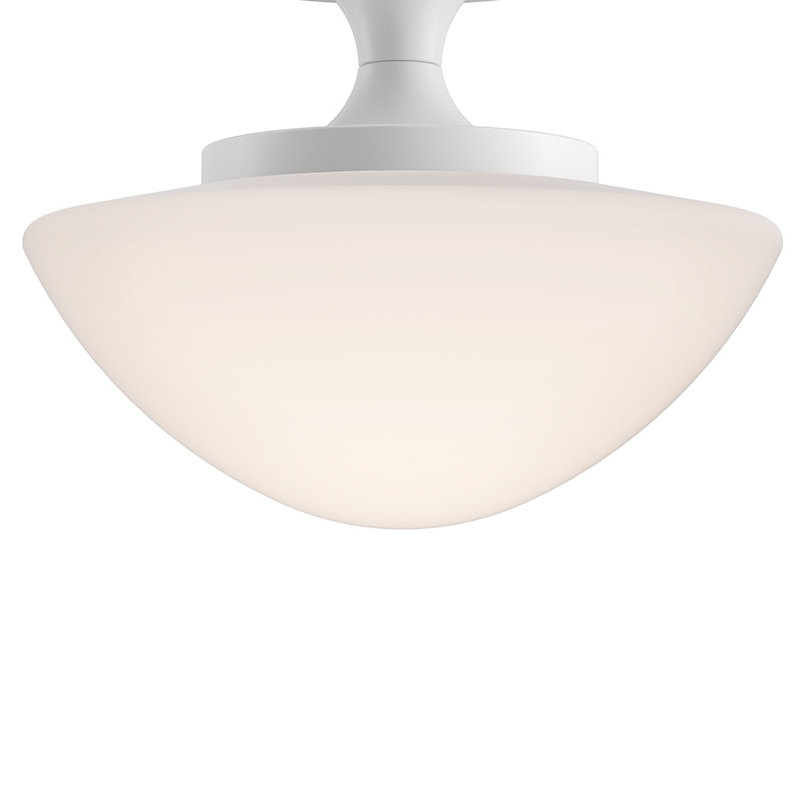 Hinkley Knox Semi-Flush Mount Schoolhouse Ceiling Light, Chalk White