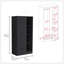 Armoire-penderie Memphis avec 4 tablettes de rangement et 1 tiroir noir-851158556