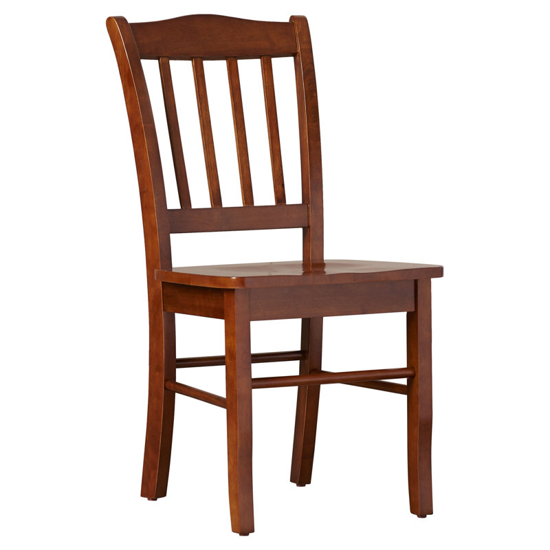 Weldy 18'' H Solid Wood Side Chair, Walnut
