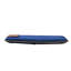 Chaise de plancher, chaise de jeu pliante à 6 positions réglables avec dossier, facile à transporter, structure en métal robuste avec mousse recyclée et surface en suède, pour lire, se détendre, bleu foncé