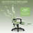 Reclining Ergonomic Fabric PC & Racing Game Chair with Vibration Lumbar Pillow-829223574