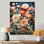 «Blossoming Spring Flowers - Wildflowers», reproduction d'art murale