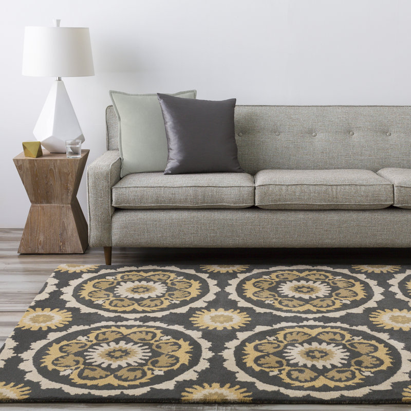 Fryman Wool Geometric Indoor Rug, Rectangle 9' x 13'