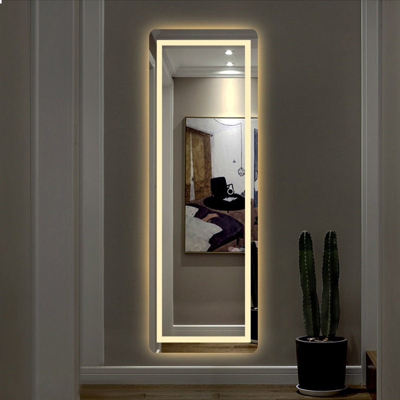 Miroir mural DEL, 65 po x 22 po