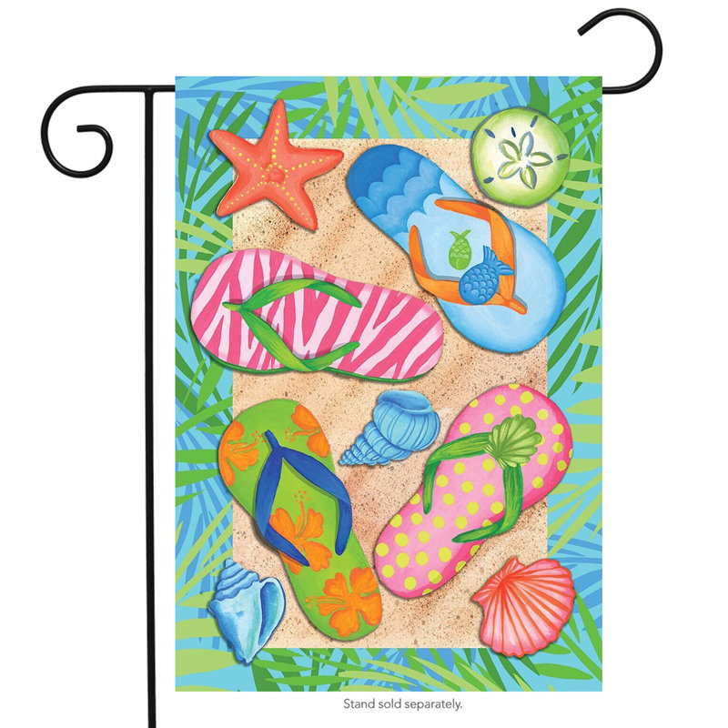 Drapeau de jardin tropical, Été multicolore