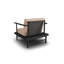 Solid Wood Outdoor Lounge Chair with Cushions-2147187870