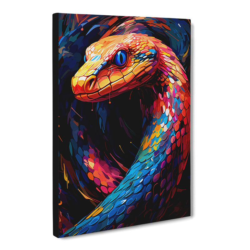 Python Abstract - Print, 60cm H x 40cm W x 3cm D