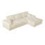 Canapé modulaire en velours côtelé de 114,5 pi, canapé modulaire 2 en 1 avec fauteuil inclinable-1427242677