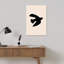 Peaceful Dove Silhouette Modern Peaceful Serene Bird Wall Art Print 1 Piece Wrapped Canvas Wall Art-1772418794