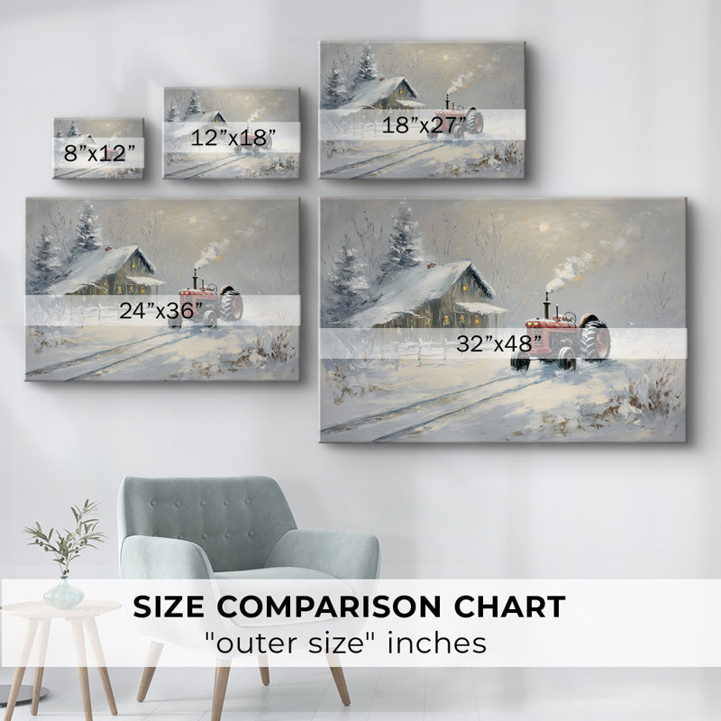 Toile enneigée de qualité supérieure, H 18 po x l 12 po