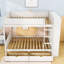 Lit superposé en bois Huesman avec deux tiroirs de rangement et tablettes multicouches-1859795787-1859795785