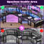 Metal Base Computer Desk-2038325149