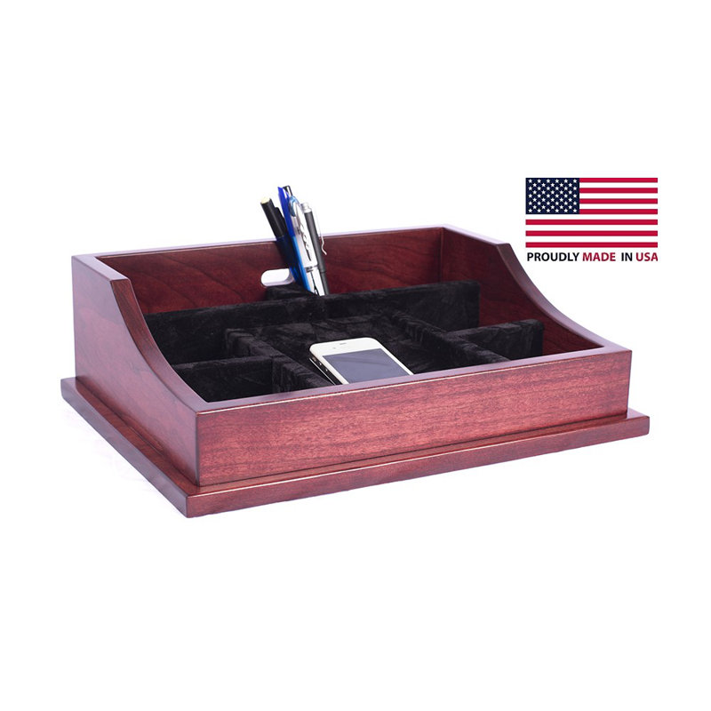 Wood Valet Tray +, Cherry