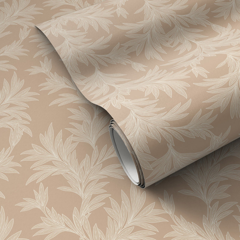 Lush Leaves Wallpaper by Getty Images, Lush Leaves Black I, W12" x H8"