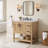Floyd 36" Freestanding Single Bathroom Vanity with Engineered Stone Top-499333725