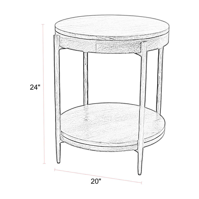20 Inch Round Side Table