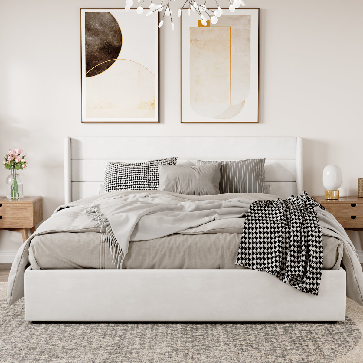 Braya Hydraulic Lift Up Storage Upholstered Platform Bed By Latitude Run
