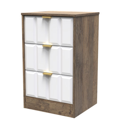 Arnesto 45cm W Manufactured Wood Bedside Table