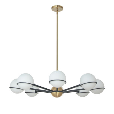 Lustre halogène 8 lumières Sofia