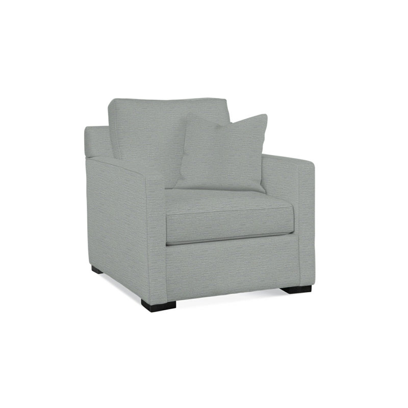 Bel-Air Chair, Black Finish, Gray Sugar Performance; 0863-84