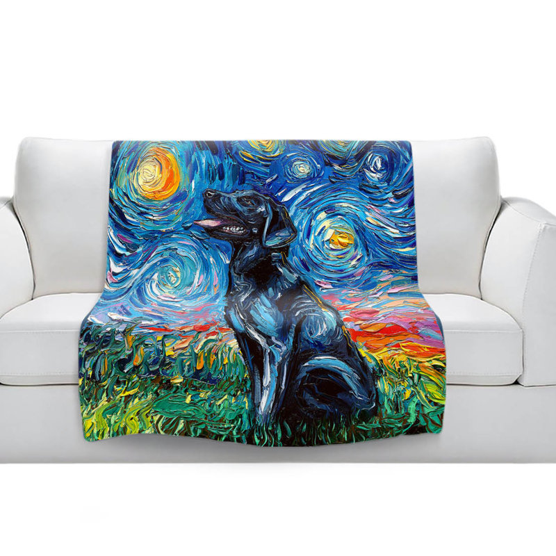 Hand Woven Throw Blanket, 51" x 60"