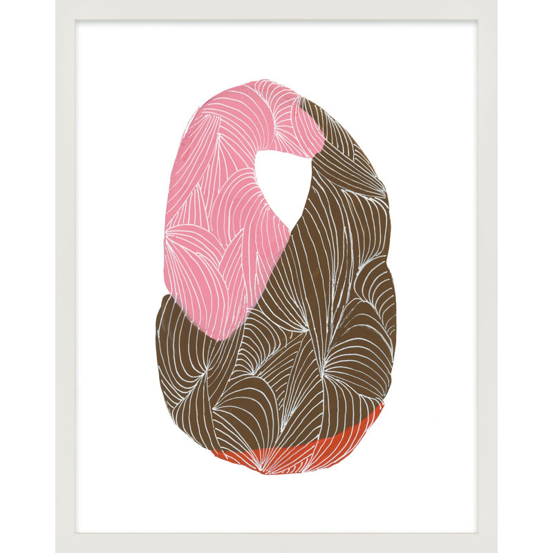 Bodhi 2 By Andrea Stokes - Framed Wall Art, White Framed, 30" H x 24" W