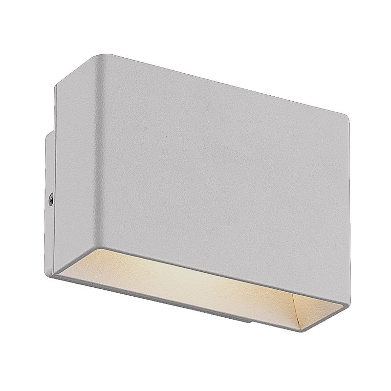 Applique murale à bras d’extérieur 1 ampoule Cordell, Aluminium